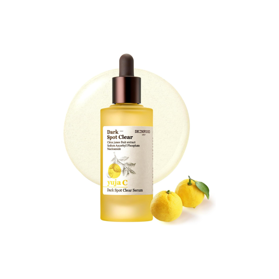 SKINFOOD Yuzu C Dark Spot Clear Serum – Brightening &amp; Hydrating Korean Skincare Serum