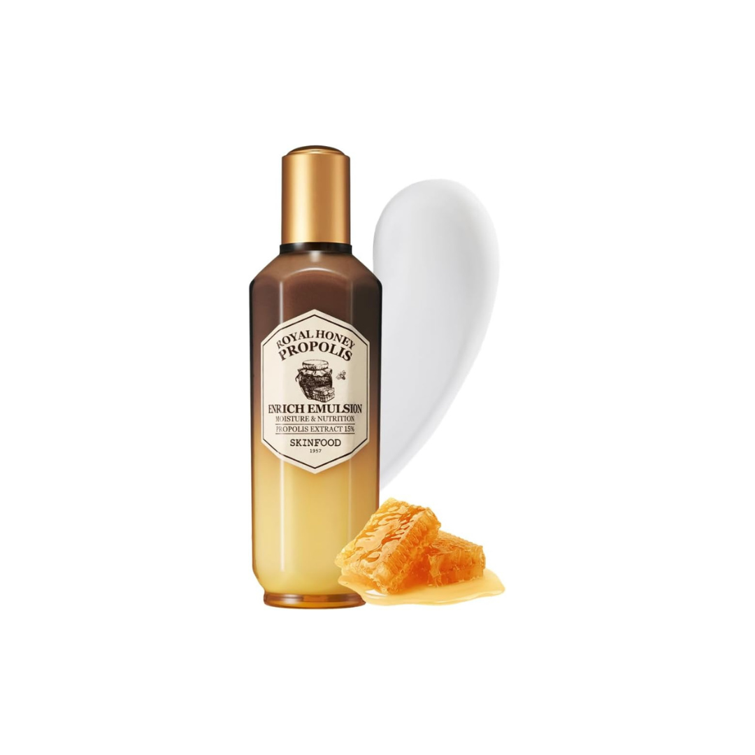 SKINFOOD Royal Honey Propolis Enrich Emulsion – Nourishing &amp; Moisturizing Korean Skincare Lotion