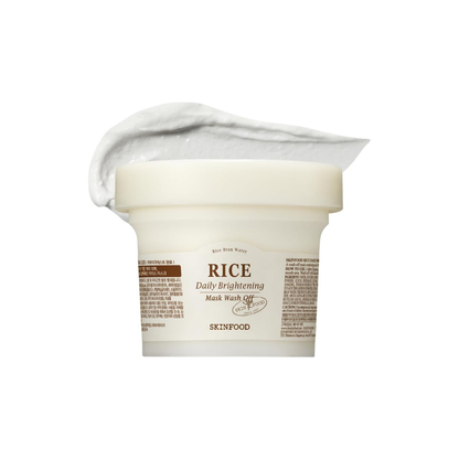SKINFOOD Rice Daily Brightening Mask Wash Off – Radiance-Boosting Korean Face Mask