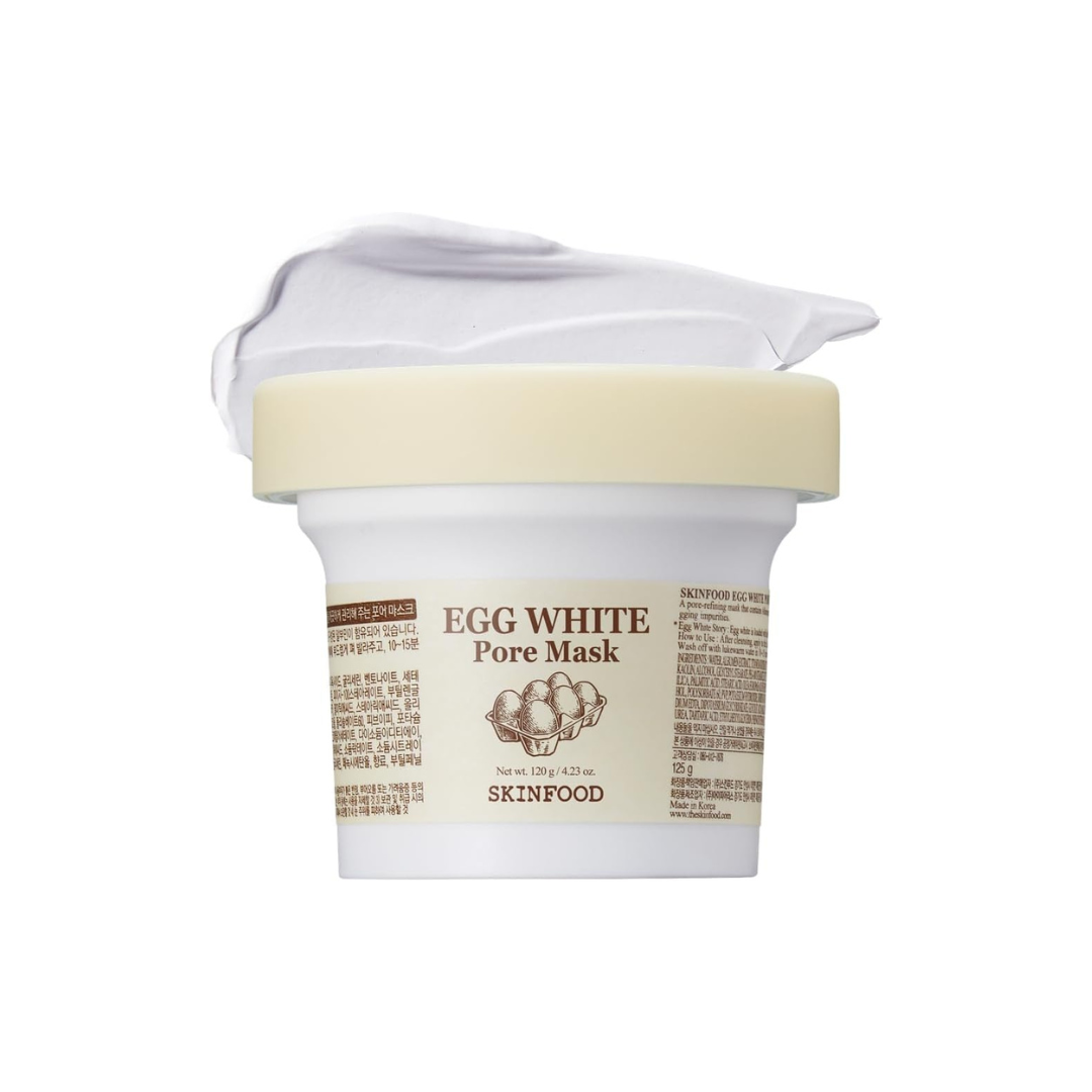 SKINFOOD Egg White Pore Mask – Deep Cleansing &amp; Pore Care Korean Face Mask