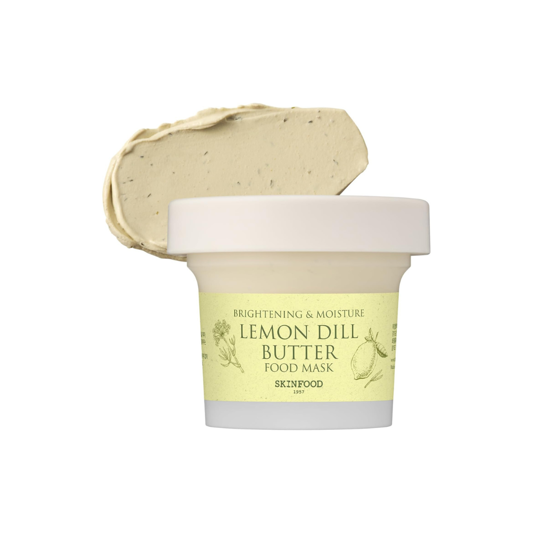 SKINFOOD Lemon Dill Butter Food Mask – Nourishing &amp; Hydrating Wash-Off Korean Face Mask