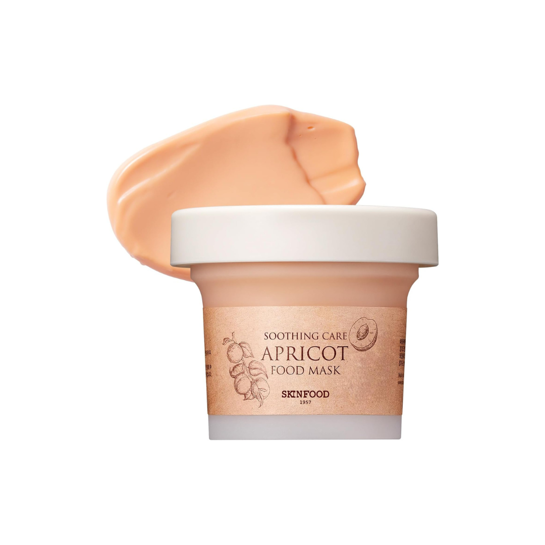 SKINFOOD Apricot Food Mask – Pore Care &amp; Skin Texture Refining Wash-Off Mask (120g)