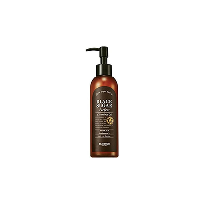 SKINFOOD Black Sugar Perfect Cleansing Oil – Makeup Removal &amp; Pore Care Korean Cleanser (200ml)