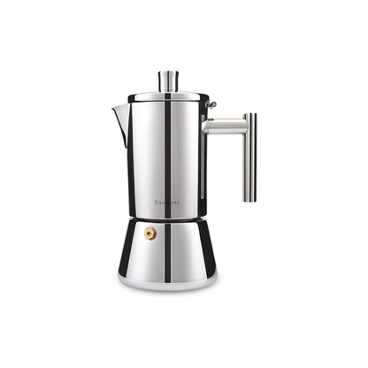 Easyworkz Diego 4-Cup Stainless Steel Moka Pot – Induction Compatible Italian Espresso Maker, 200ml