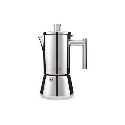 Title: Easyworkz Diego 6-Cup Stainless Steel Moka Pot – Italian Espresso Maker, Induction Compatible, 300ml
