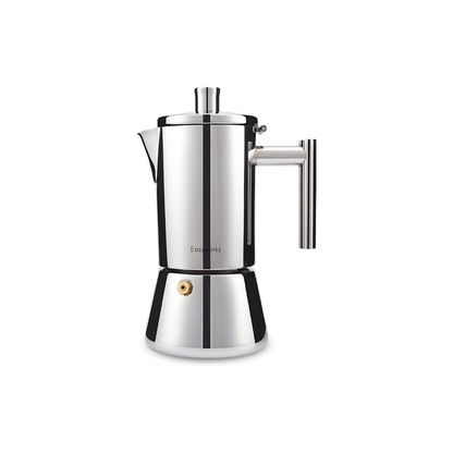 Easyworkz Diego 10–12 Cup Stainless Steel Moka Pot – Italian Espresso Maker, Induction Compatible, 520ml