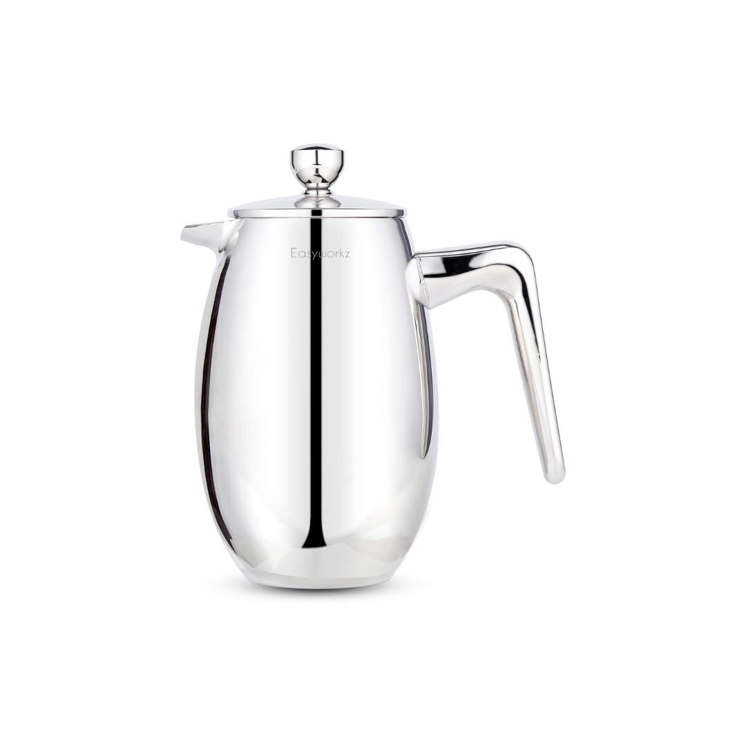 Easyworkz Nand Double Wall Insulated French Press – 304 Stainless Steel Coffee &amp; Tea Maker, 350ml