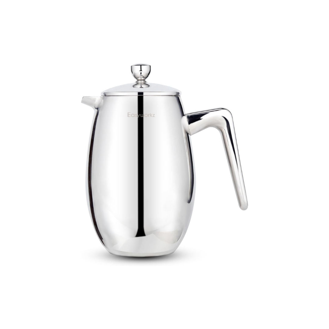 Easyworkz Nand Double Wall Insulated French Press – 304 Stainless Steel Coffee &amp; Tea Maker, 700ml