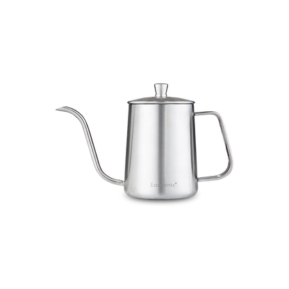 Easyworkz Gooseneck Kettle – Stainless Steel Hand Drip Coffee &amp; Tea Pot, Silver, 350ml