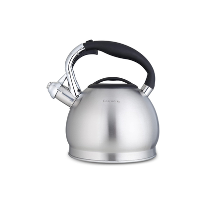 Easyworkz Whistling Tea Kettle – Stainless Steel Stove Top Kettle with Loud Whistle, 2.3L
