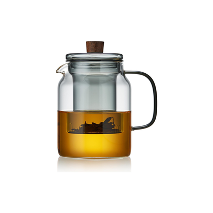 Heat-Resistant Glass Teapot 1000ml – Direct Fire &amp; Microwave Safe Tea Pot
