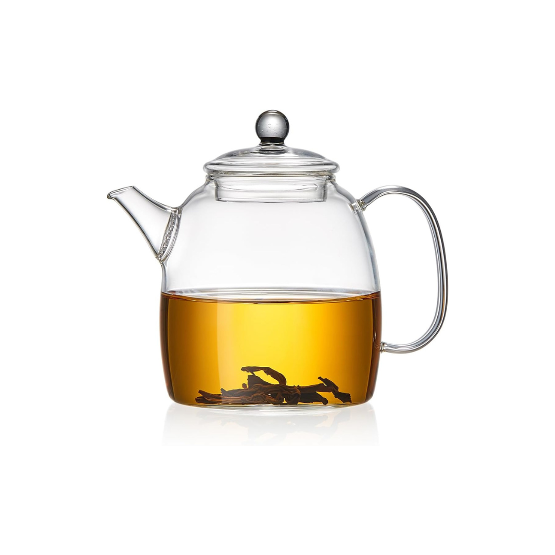 Pokaroty Mini Heat-Resistant Glass Teapot – 310ml Compact Single Serve