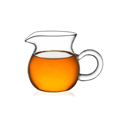 Pokaroty Heat-Resistant Glass Pitcher Cup – Borosilicate Katakuchi Tea Server