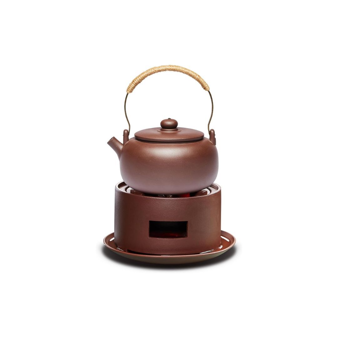 Pocalotea Purple Clay Tea Furnace – Round Mouth Charcoal Tea Brewing Stove