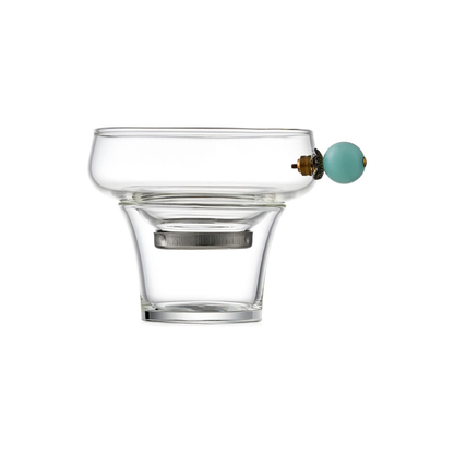 Momoka Chaumi Glass Tea Infuser – Heat-Resistant Tea Strainer (8cm)
