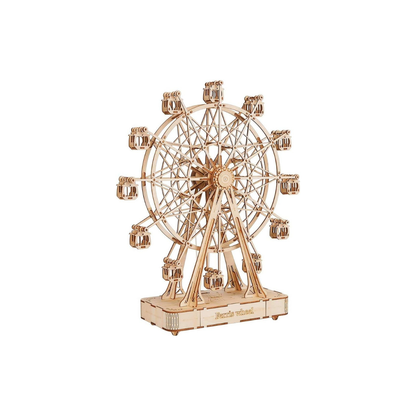 ROBOTIME Musical 3D Wooden Puzzle – DIY Assembly Craft Kit, Educational Toy &amp; Home Décor Gift