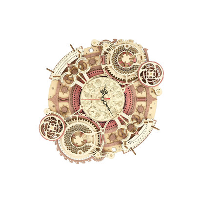 ROKR 3D Wooden Wall Clock Puzzle | DIY Handmade Model Kit with Functional Design