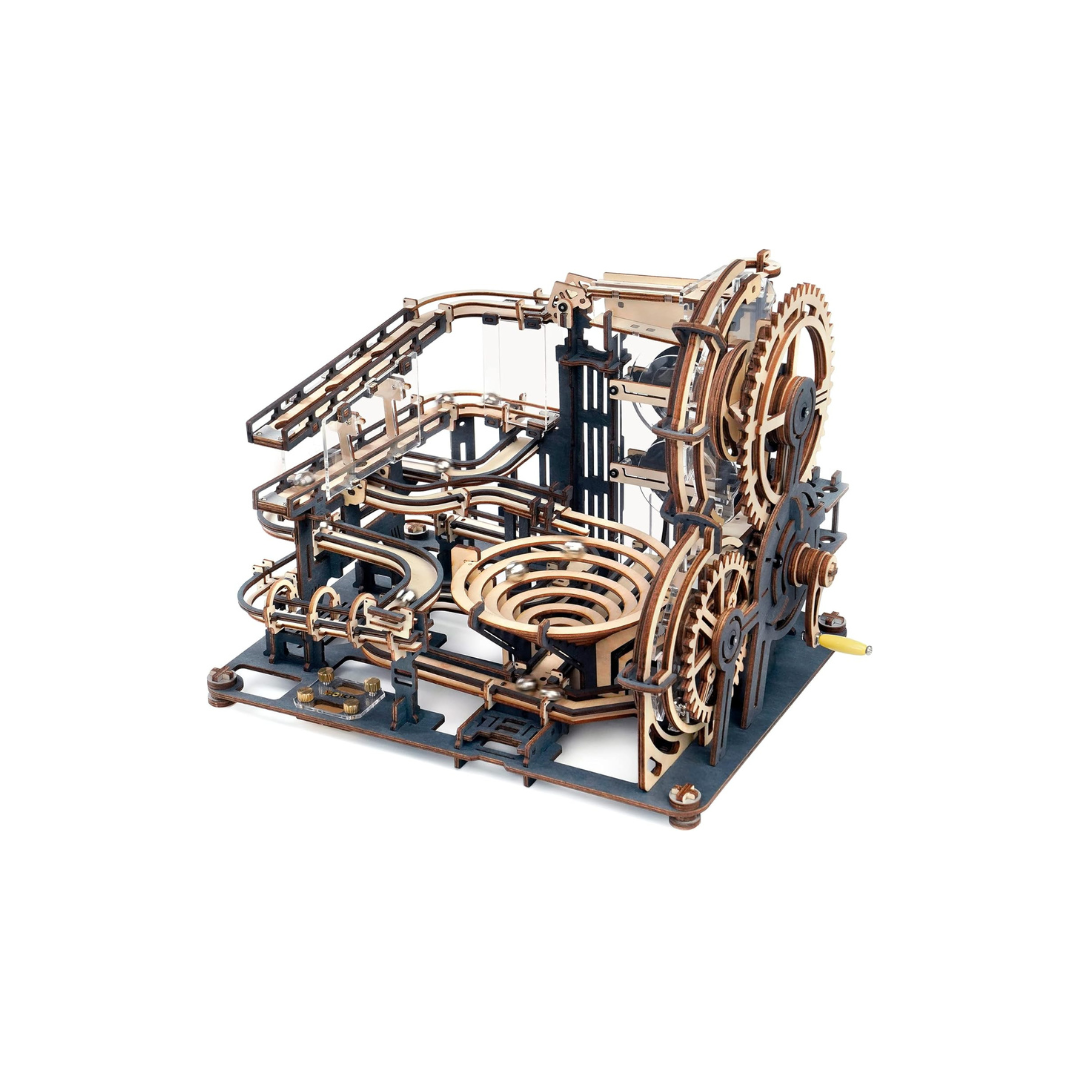 ROKR Roller Coaster 3D Wooden Puzzle | DIY Movable Model Kit for Kids &amp; Adults