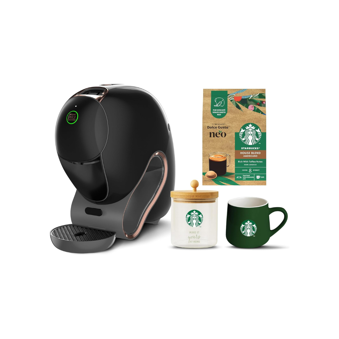 Nescafe Dolce Gusto Neo Cafe Share Home Starbucks Set with Pods &amp; Coffee Maker | Premium Coffee Machine Experience