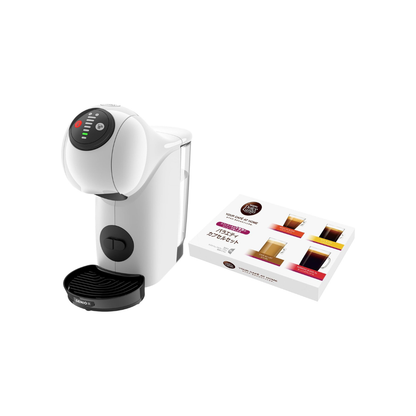 Nescafe Dolce Gusto Genio S Basic Pure White Variety Capsule Set | Coffee Maker with Assorted Coffee Capsules