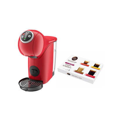 Nescafe Dolce Gusto Genio S Plus Red Variety Capsule Set | Coffee Maker with Assorted Coffee Capsules