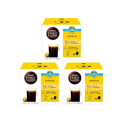 Nescafé Dolce Gusto Original Exclusive Rich Blend Coffee Capsules 30P x 3 Boxes – Premium Black Coffee