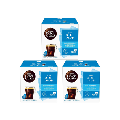 Nescafe Dolce Gusto Original Iced Coffee Blend Capsules 16P x 3 Boxes | Regular Black Coffee Pods