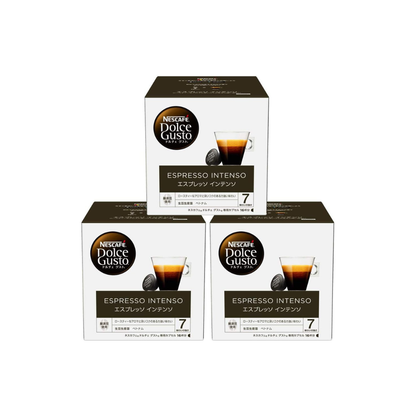 Nescafe Dolce Gusto Original Espresso Intenso Capsules 16P x 3 Boxes | Strong Black Coffee Pods | No Neo Compatible