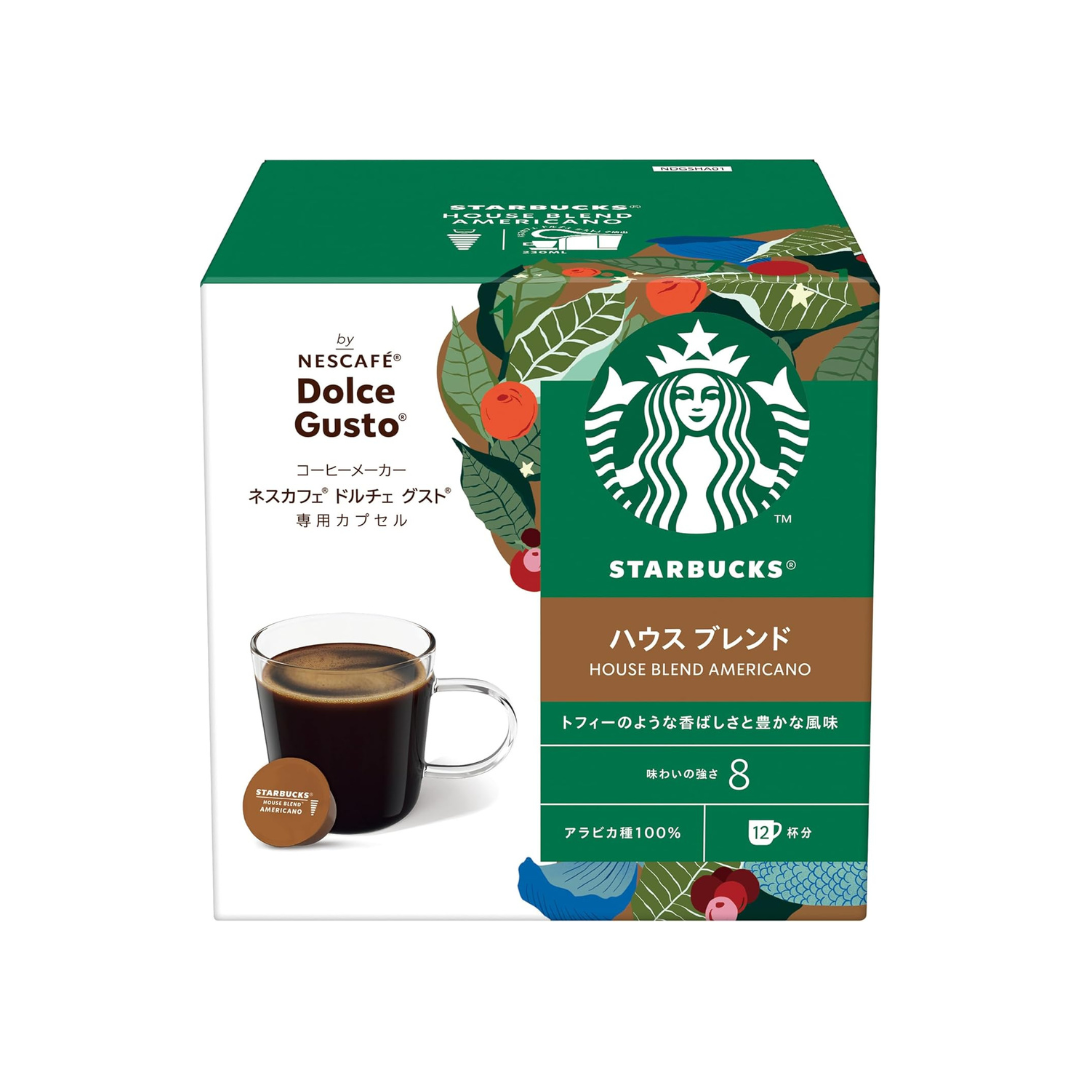 Nescafe Dolce Gusto Original Starbucks House Blend Capsules 12P | Black Coffee Pods | No Neo Compatible