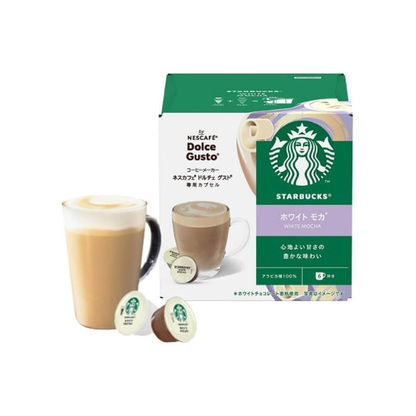 Starbucks White Mocha Nescafe Dolce Gusto Original Capsules 12P | 6 Cups | Not Neo Compatible