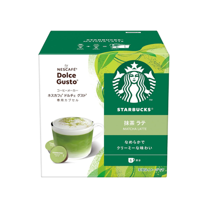Starbucks Matcha Latte Nescafe Dolce Gusto Original Capsules 12P | 6 Cups | Not Neo Compatible