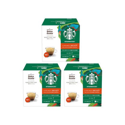 Nescafe Dolce Gusto Original Starbucks Colombia Capsules 12P x 3 Boxes | Regular Black Coffee Pods | No Neo Compatible