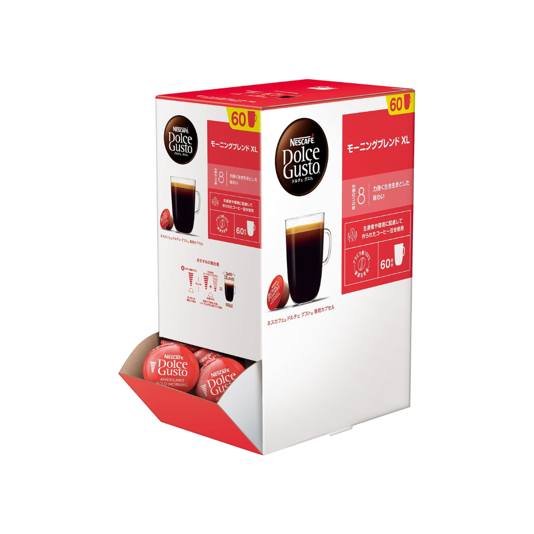 Nescafe Dolce Gusto Original Morning Blend XL Capsules 60P | Regular Black Coffee Pods | Not Neo Compatible