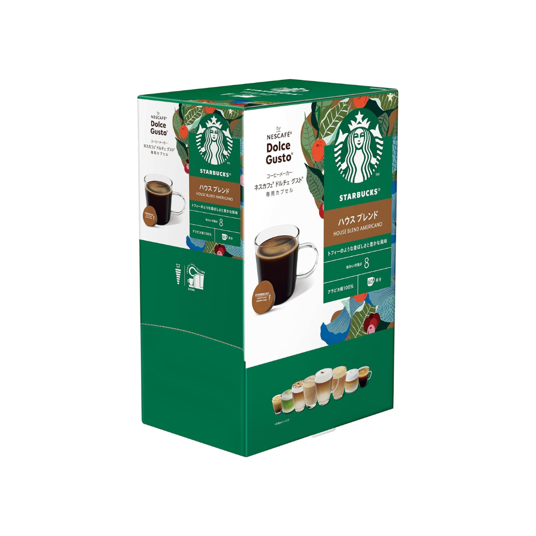 Starbucks House Blend Nescafe Dolce Gusto Original Capsules 60P | Regular Black Coffee Pods | Not Neo Compatible