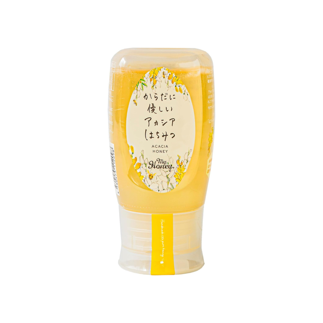 MyHoney Raw Acacia Honey Unheated 300g Tube Bottle | 100% Pure Hungarian Acacia Honey | No Additives | Premium Raw Honey