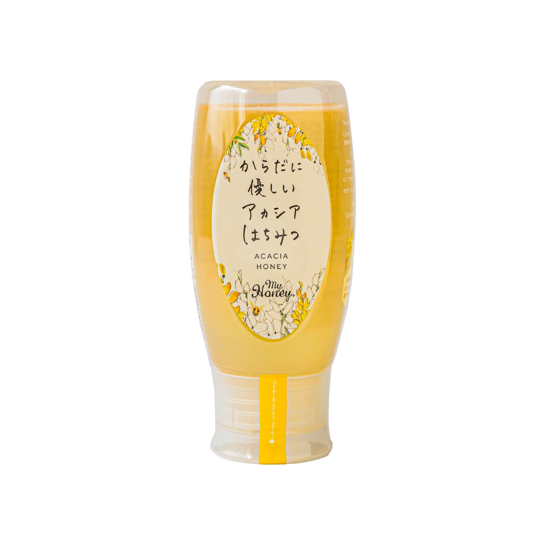 MyHoney Raw Acacia Honey 500g Tube Bottle | 100% Pure Hungarian Acacia Honey | No Additives | Premium Raw Honey