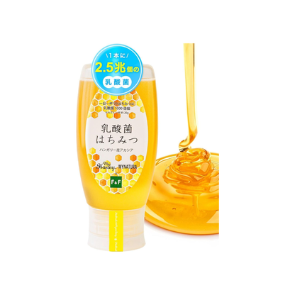 MY HONEY Acacia Honey Tube Bottle 500g | 100% Hungarian Acacia Raw Honey | Lactic Acid Bacteria Honey | Easy-Squeeze Bottle | Made in Japan