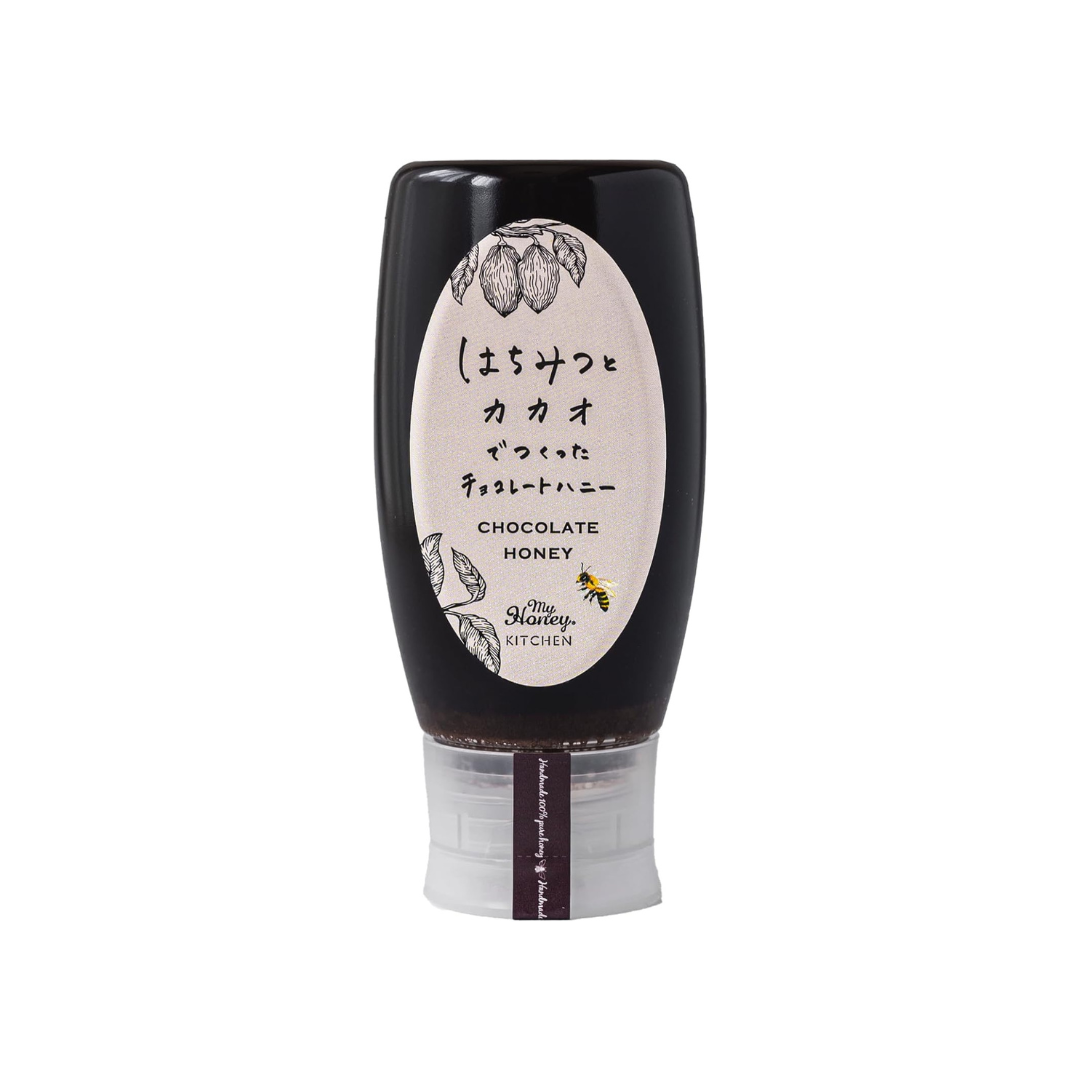MY HONEY Honey Chocolate Spread Tube Bottle 470g | Raw Honey Cocoa Spread | 100% Hungarian Acacia Honey | No Refined Sugar | Made in Japan