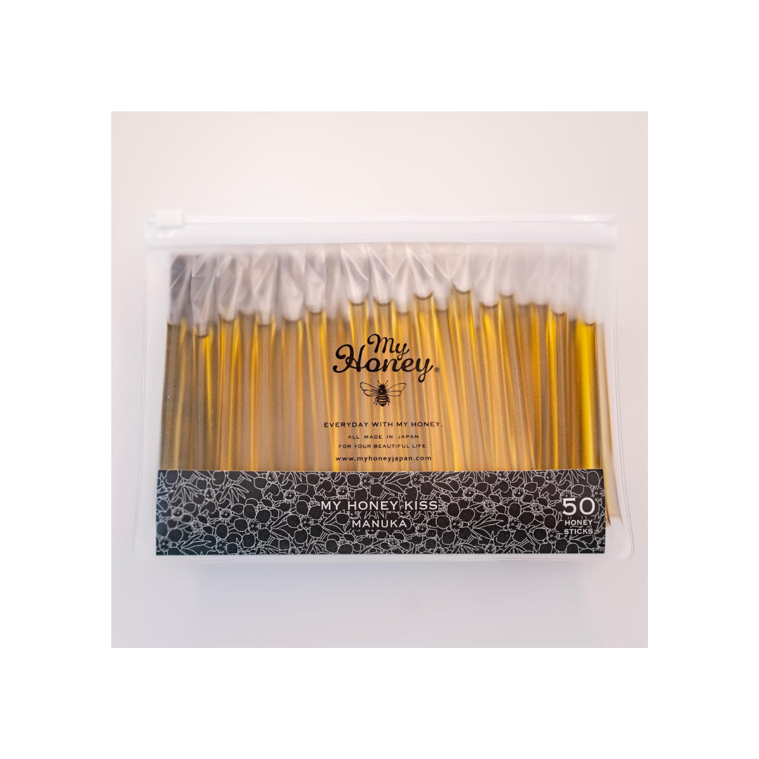MYHONEY KISS Manuka Blend Honey Refill Pack of 50 | Raw Honey Sticks | Additive-Free | Portable Manuka Honey for Daily Wellness
