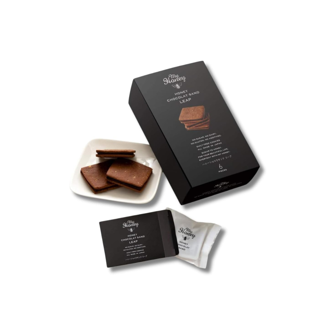 MYHONEY Honey Chocolate LEAP Gift Box | 6 Pieces | Sugar-Free, Dairy-Free &amp; Gluten-Free | Honey-Sweetened Guilt-Free Chocolate
