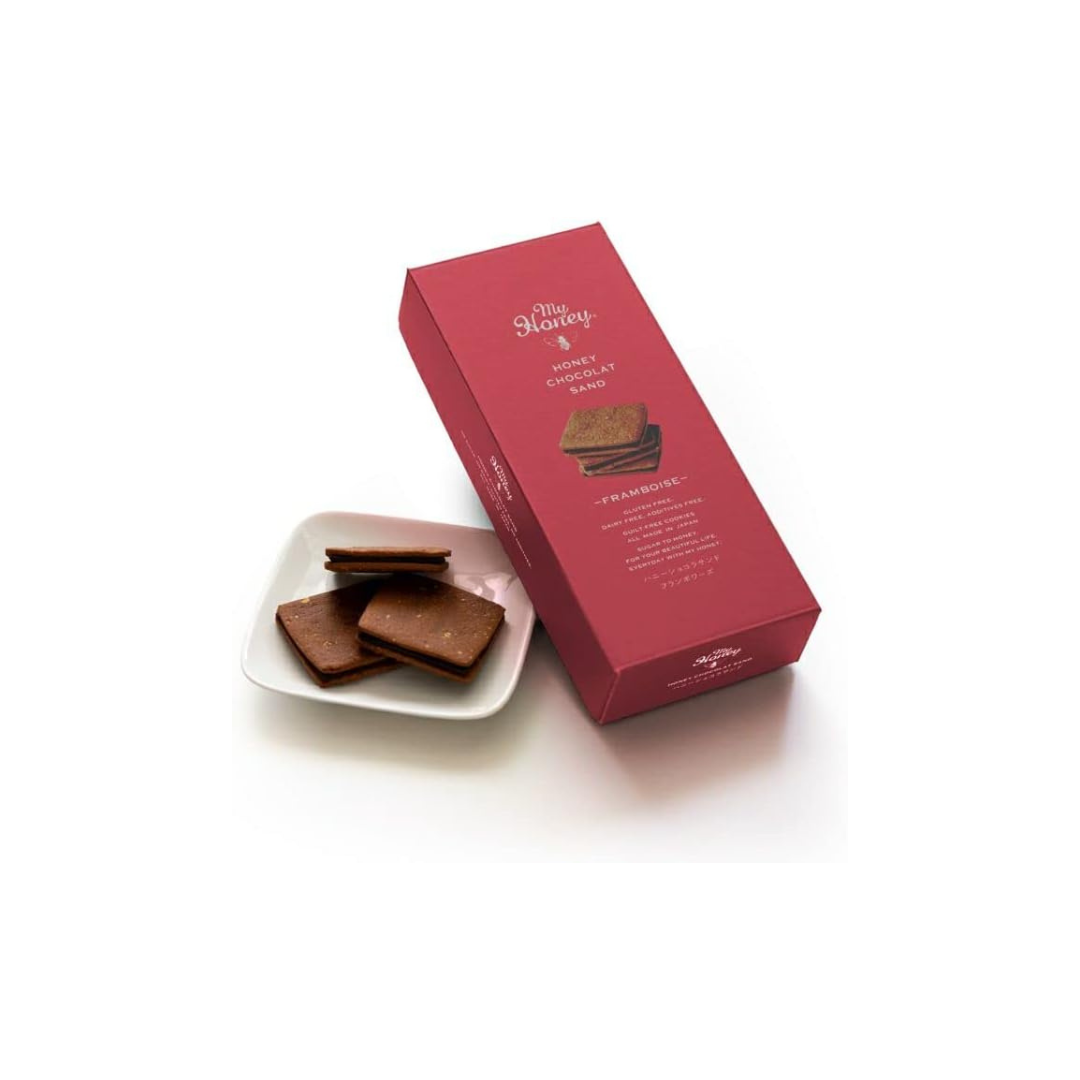 MYHONEY Honey Chocolate Sandwich Framboise | No Sugar Added | Dairy-Free &amp; Gluten-Free | Honey-Sweetened Gourmet Gift