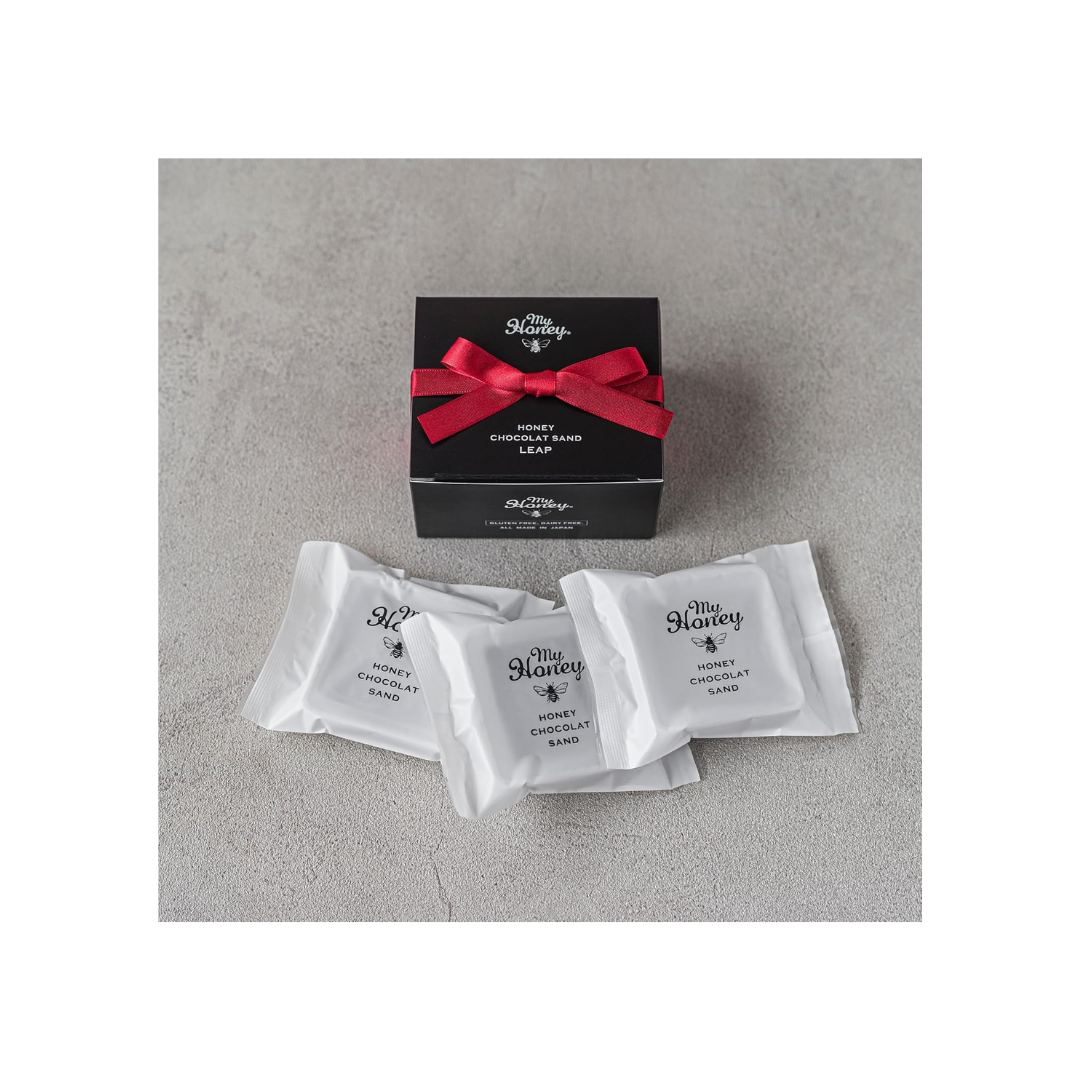 MYHONEY Honey Chocolate Sand | 3-Piece Pack | Honey-Sweetened | No Sugar, Flour, Dairy or Eggs | Additive-Free Gourmet Gift