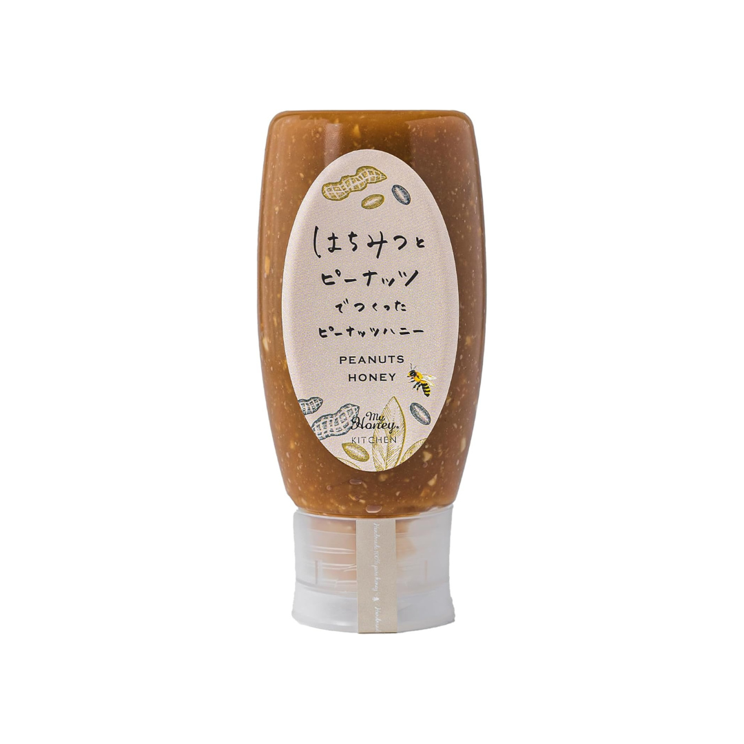 MYHONEY Peanut Honey Spread | 420g Tube Bottle | 100% Hungarian Acacia Honey | Creamy Peanut &amp; Honey Spread | Additive-Free