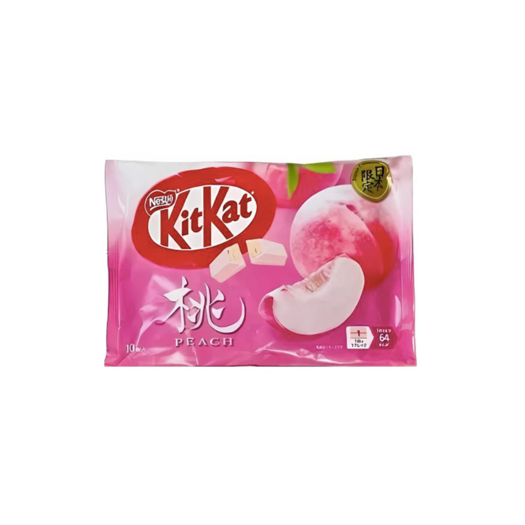 Kitkat Peach Flavor Chocolate | 10 Mini Kitkats Inside | Made in Japan | Japanese Kitkat