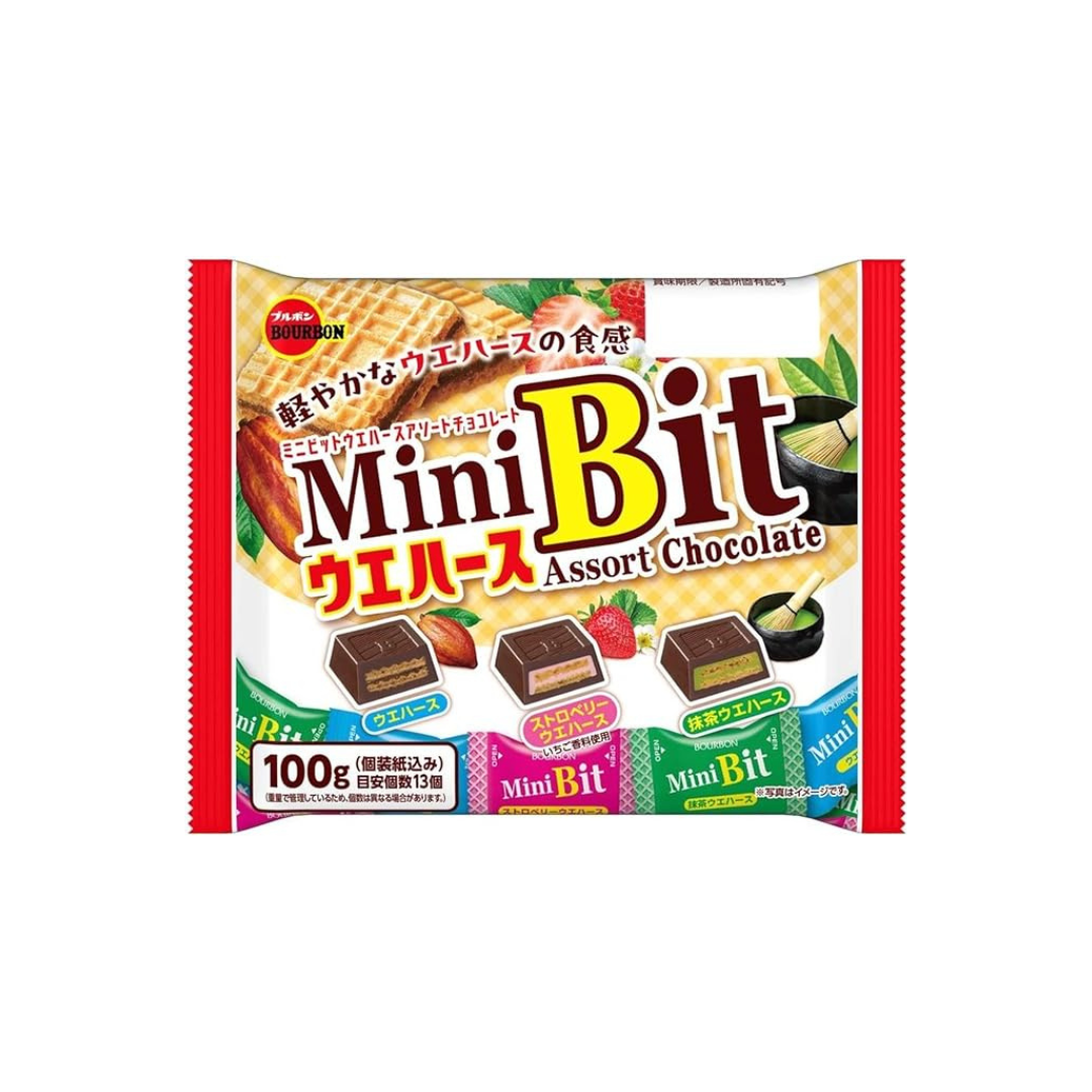 Bourbon Mini Bit Wafer Assortment 100g | Pack of 2 | Made in Japan
