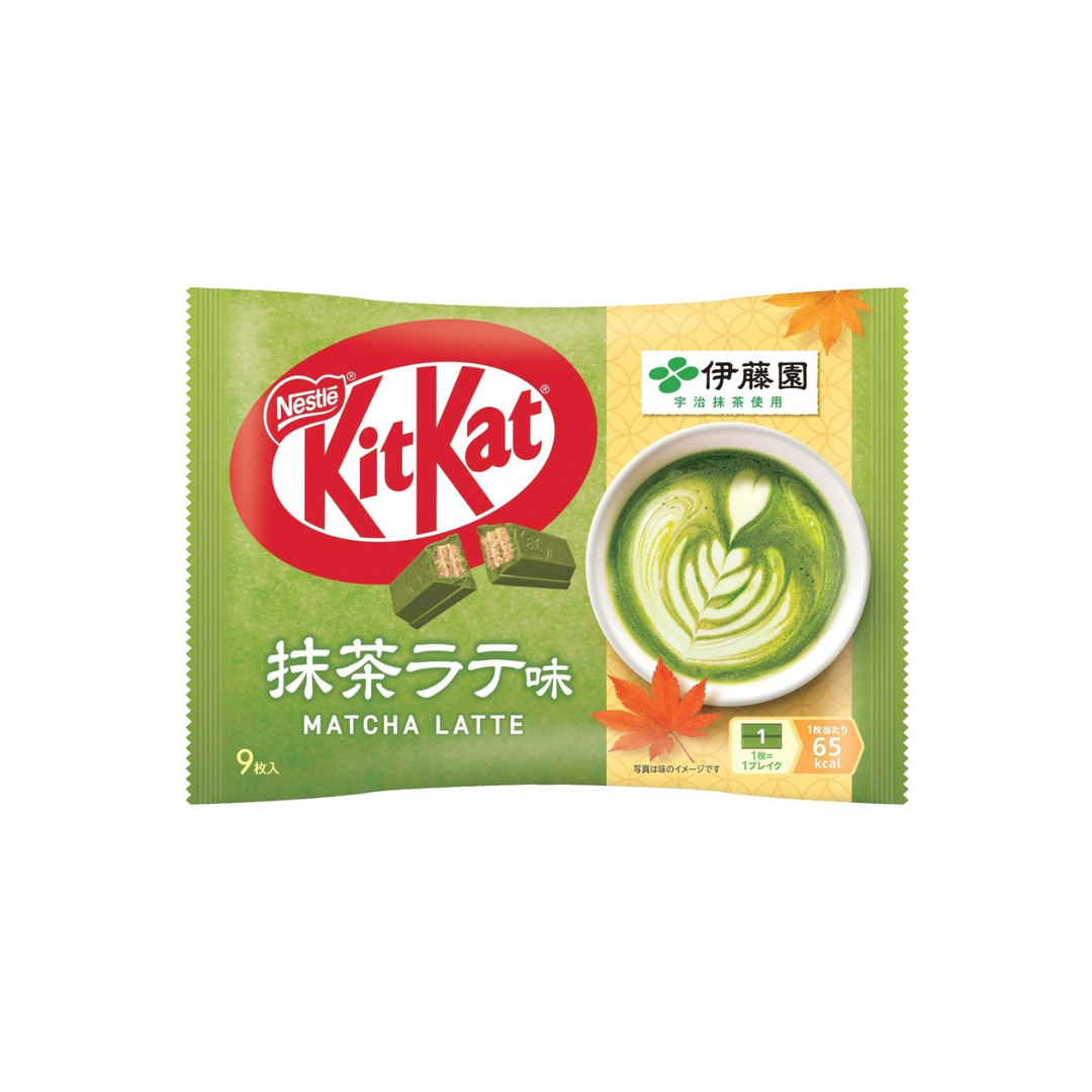 KitKat Itoen Matcha Latte Flavor 9 Pieces Inside Pack | Made in Japan | Japanese Kitkat