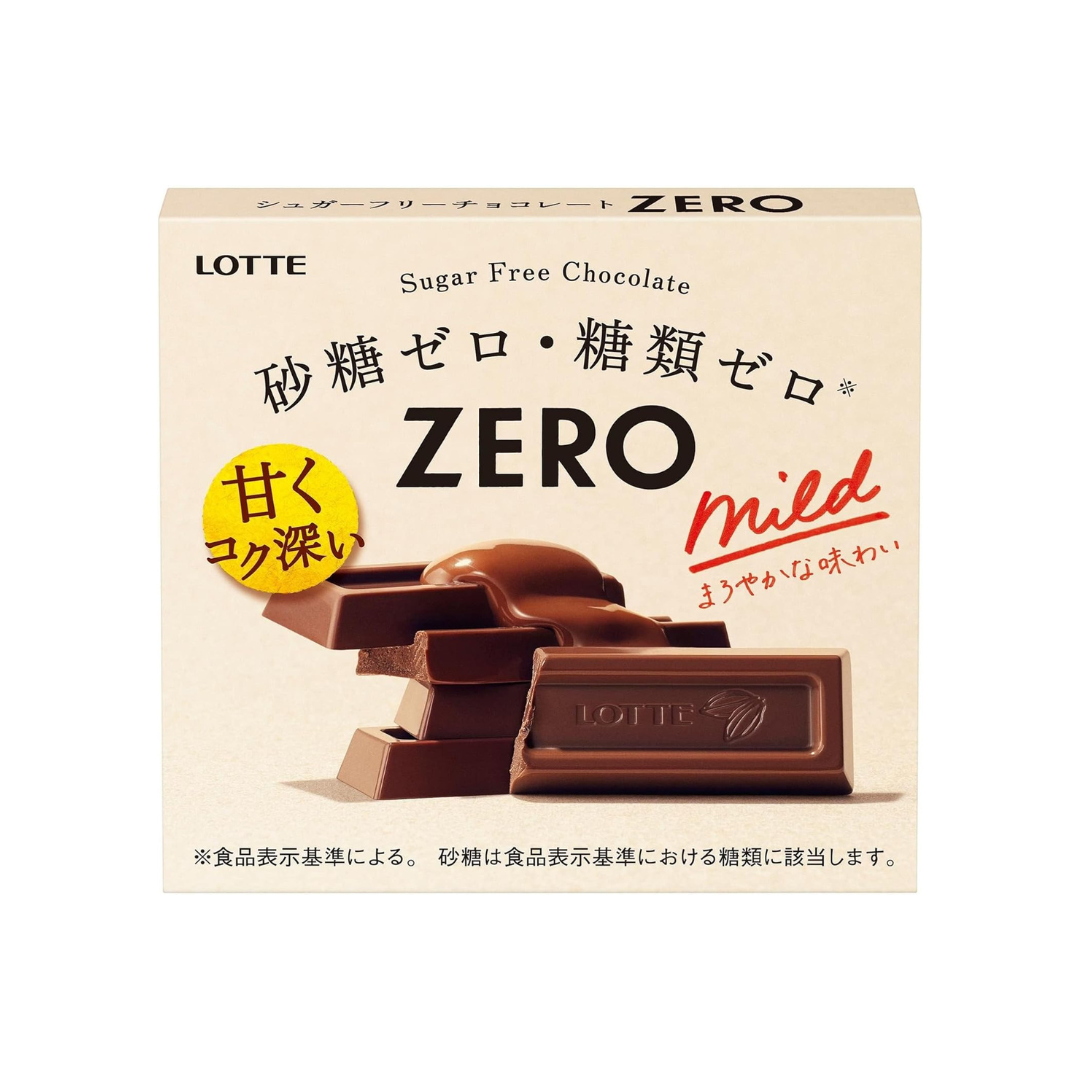 Lotte Zero 1.8 oz (50 g) | 5 Chocolate Sticks Inside | Pack of 2 | Made in Japan
