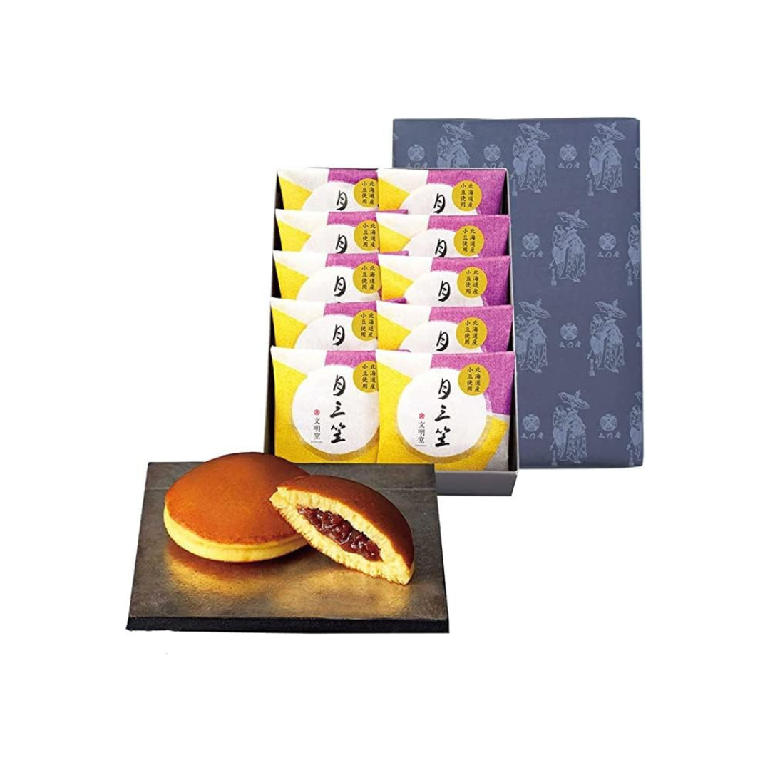 Bunmeido Tsuki Mikasa 10-Piece Set (10 Individually Wrapped Dorayaki) Japanese Sweets | Doracakes | Made in Japan