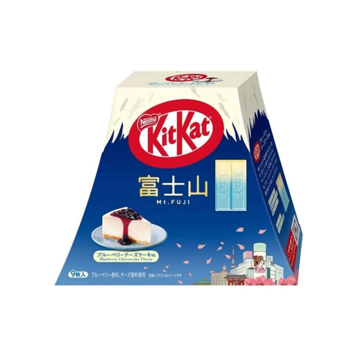 Nestle Japan KitKat Blueberry Cheesecake Flavor Mount Fuji Pack 9 Nestle Japan KitKat Blueberry Cheesecake Flavor Mount Fuji Pack 9