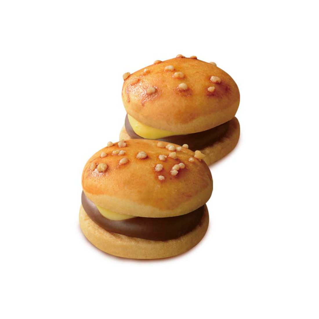 Bourbon Everyburger 2.3 oz (66 g) | Pack of 2 | Made in Japan | Japanese Chocolate Snack